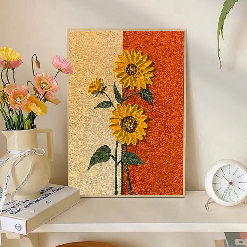오늘의집 해바라기그림 백드롭 페인팅 키트 재료 DIY 유화 아크릴 거실액자 명화 그림그리기