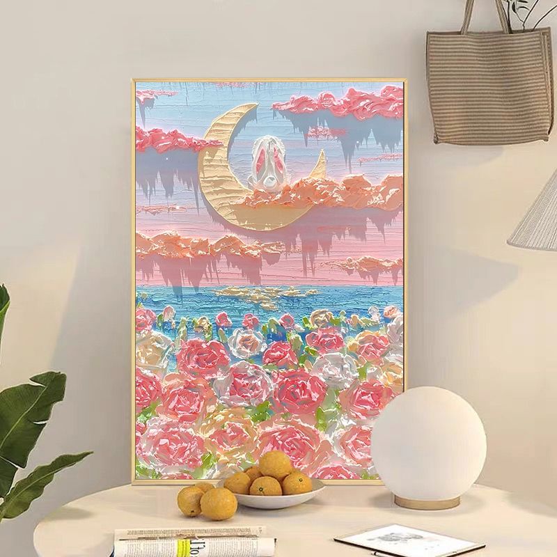 오늘의집 번호 백드롭 페인팅 키트 재료 DIY 유화 아크릴 거실액자 바다 풍경화 명화 그림