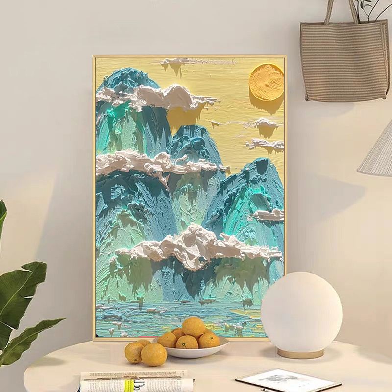 오늘의집 번호 색칠 백드롭 페인팅 키트 재료 세트 DIY 산 그림그리기 명화 아크릴 유화