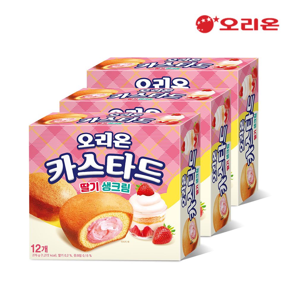 카스타드 딸기생크림12p(276g) x 3개 가격 비교 오리온 카스타드 딸기생크림12p(276g) x 3개
