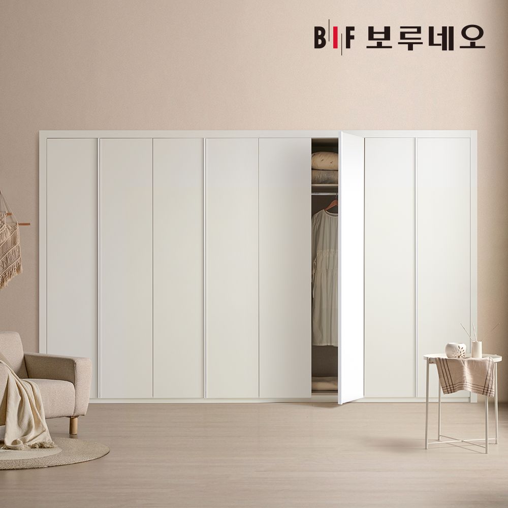 보루네오 하우스 네오 여닫이 안방 붙박이장 15cm E0등급 8자 9자 10자 11자 12자