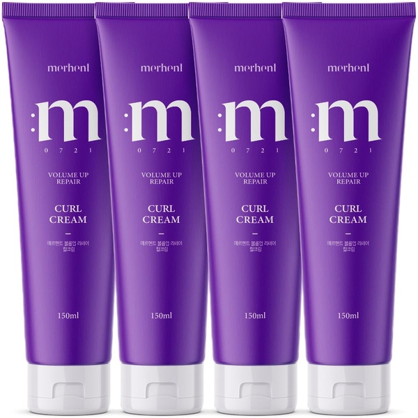 볼륨업 리페어 컬크림 헤어 에센스 150ml x 4개 헤어오일 미용실 컬링 에센스 파마