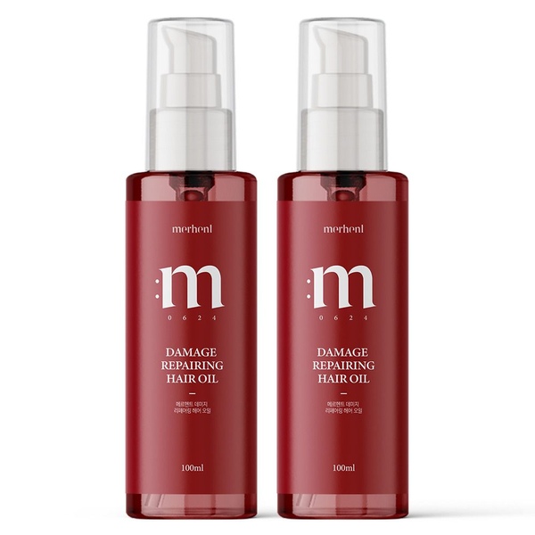1+1 아르간 헤어 오일 에센스 100ml 헤어세럼 미용실 데미지 케어 컬링 단백질 볼륨