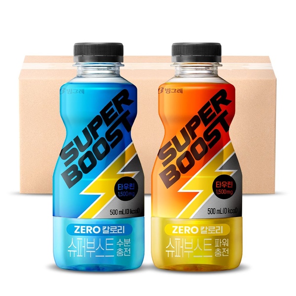 슈퍼부스트 에너지드링크 2종(수분/파워) 500ml*24개입