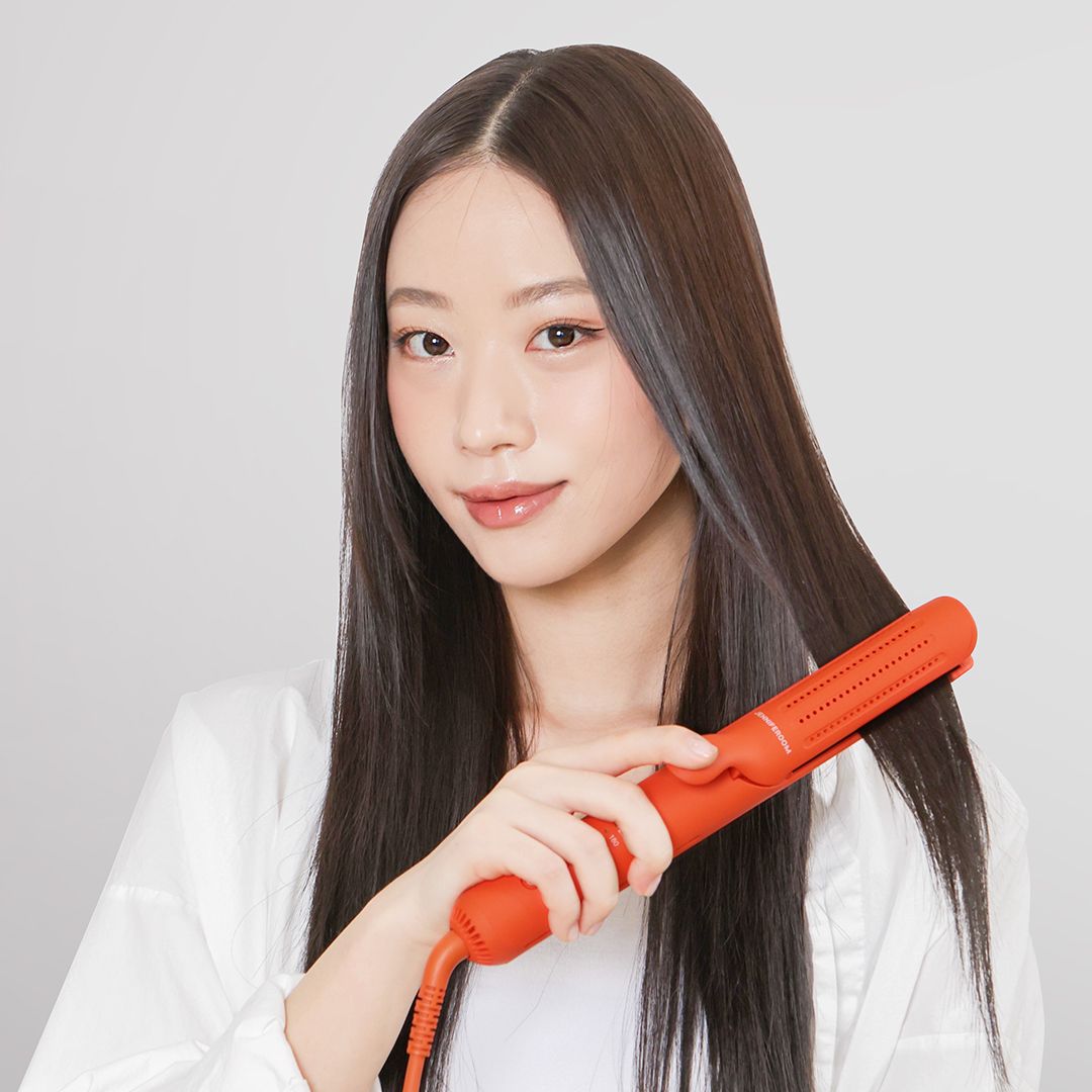 오늘의집 제니퍼룸 에어쿨링 펌 봉&판 2in1 프리볼트 고데기