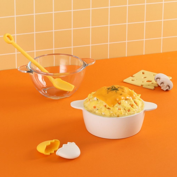 IH 인덕션 에그밤 폭탄 계란찜기(멀티 미니냄비)(실리콘 스푼, 실리콘 그립 포함)