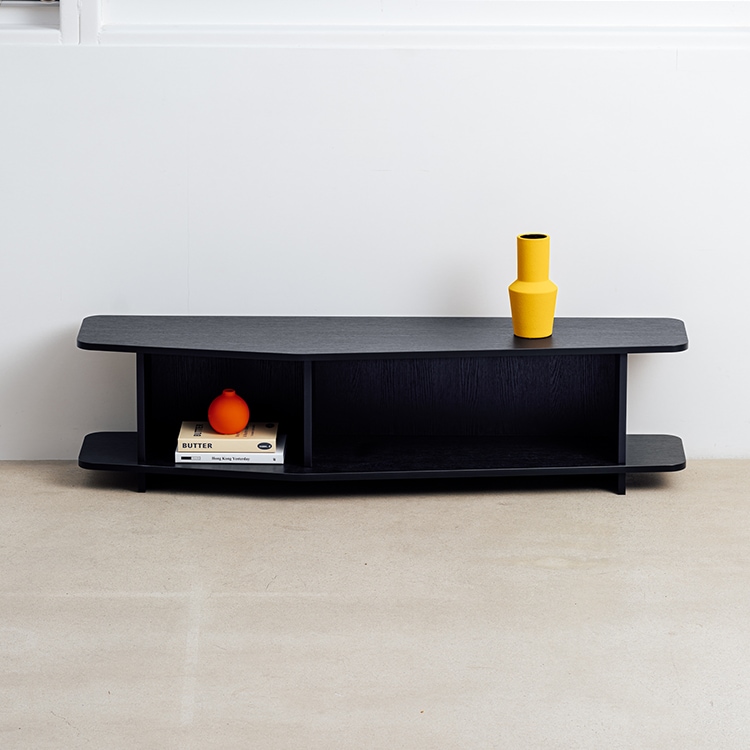 오늘의집 콜드포그 - BLACK TV STAND 선반 거실장