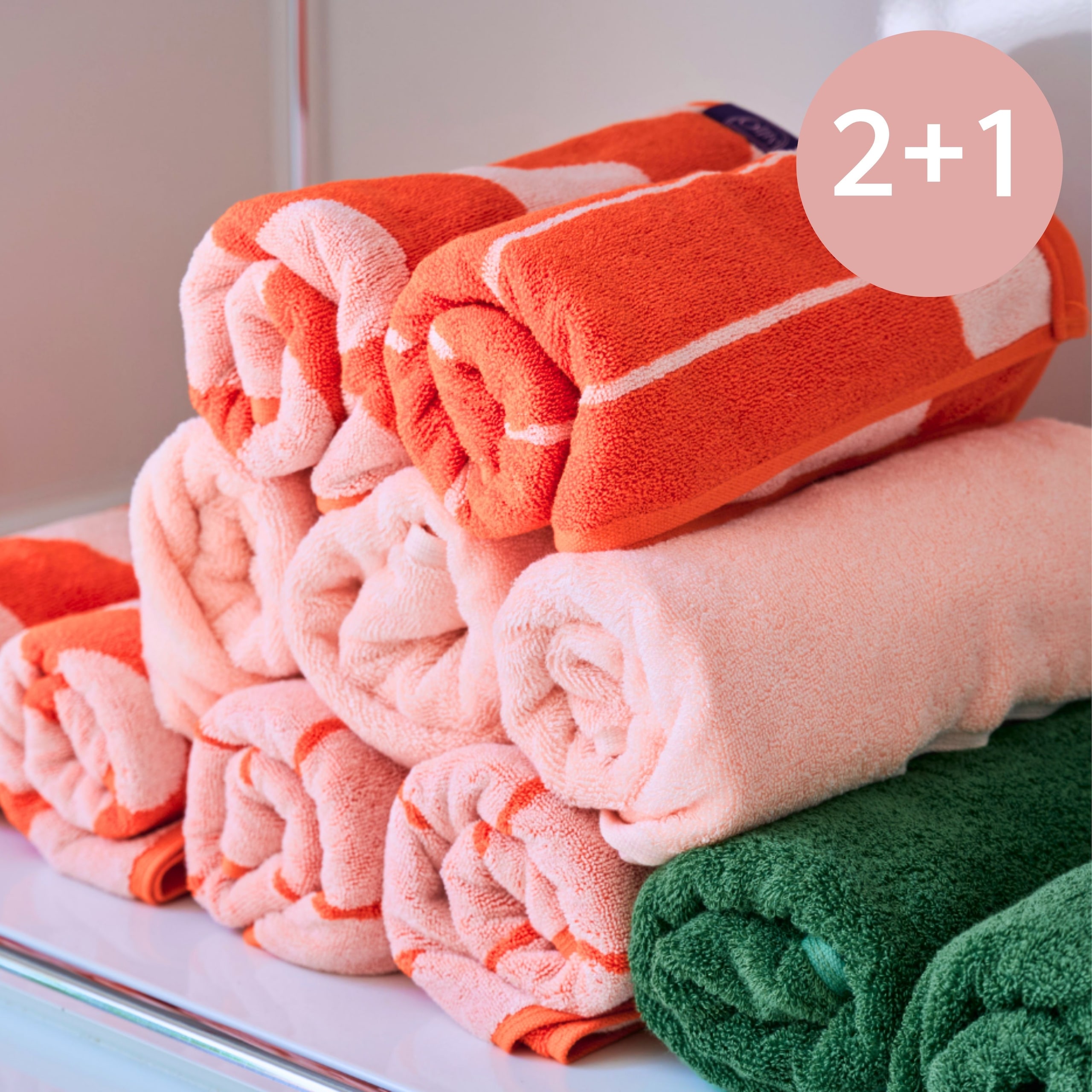 올리olliy 뱀부수건 3매 국내생산 고중량 200g 세면타월 호텔수건 올리 라튤립컬렉션
