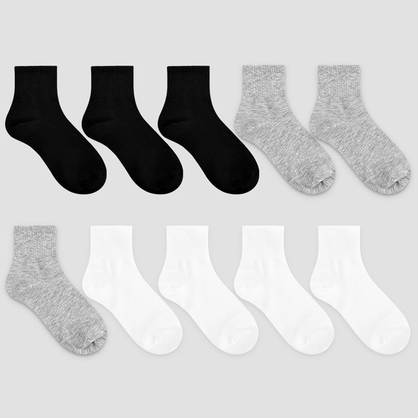 자체생산 국산 데일리 남자 여자 학생 단목 무지 면양말 10켤레