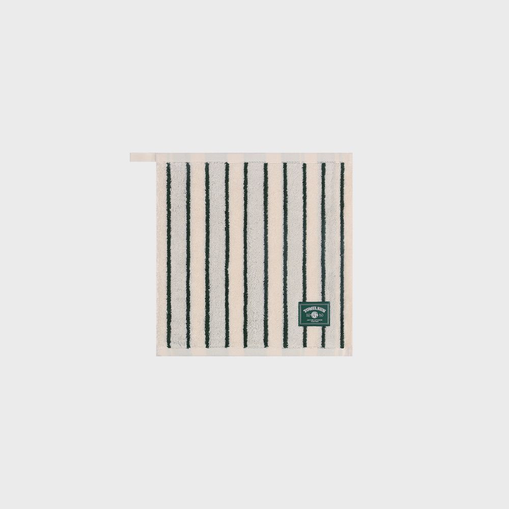 타올쿤 핸드타월 멀티 스트라이프 - 그린
