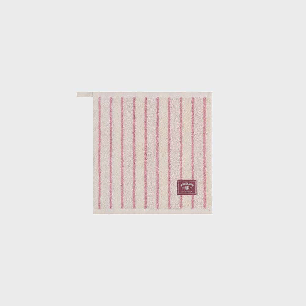 타올쿤 핸드타월 멀티 스트라이프 - 핑크