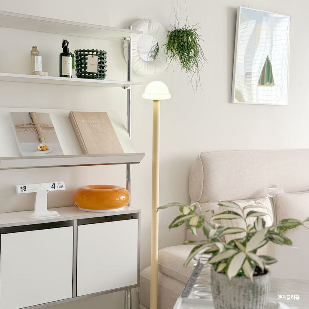 IKEA SIMRISHAMN ポストモダン フロアランプ ミッドセンチュリー SIMRISHAMN スィムリスハムン フロアランプ, クロムメッキ