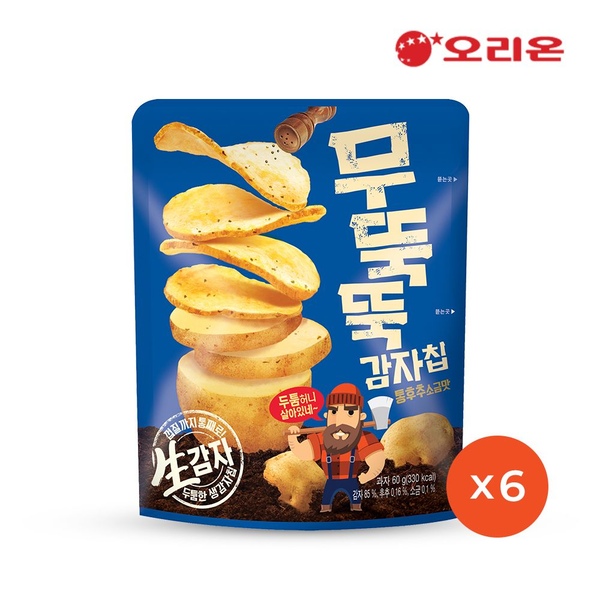 무뚝뚝감자칩(60g) x 6개