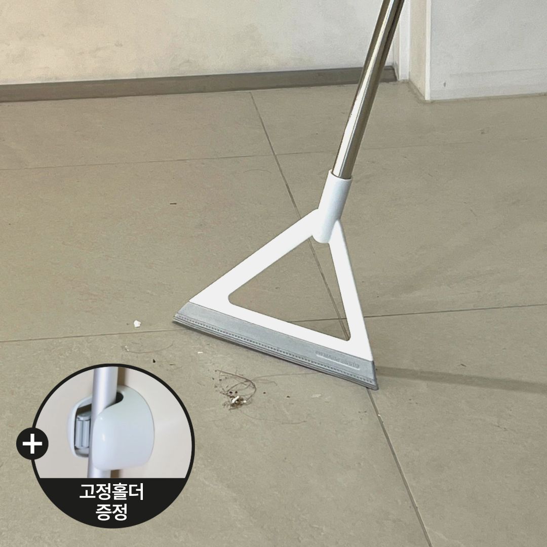 홈튜디오 고정홀더증정 / 실리콘 빗자루 머리카락 화장실 고양이털 먼지 청소