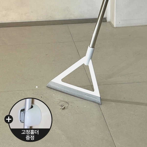 고정홀더증정 / 실리콘 빗자루 머리카락 화장실 고양이털 먼지 청소