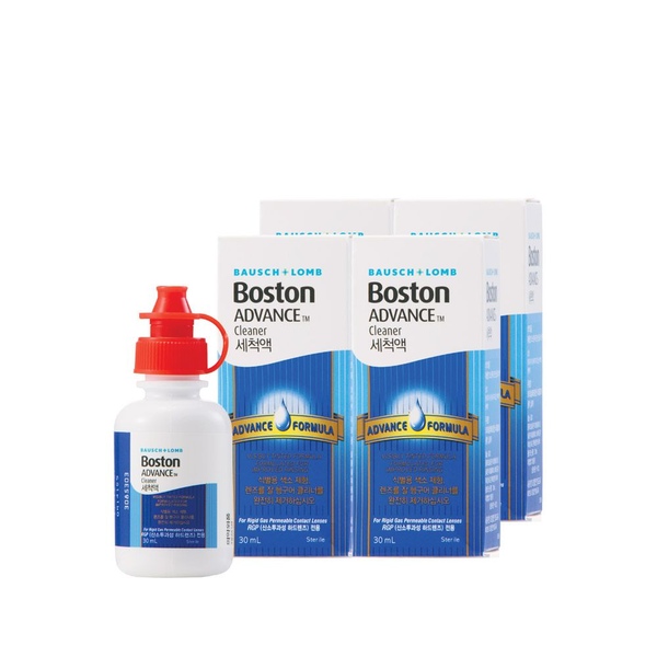 보스톤 어드밴스 클리너액 30ml 4개 (하드렌즈 드림렌즈 렌즈세척액 렌즈세정액)