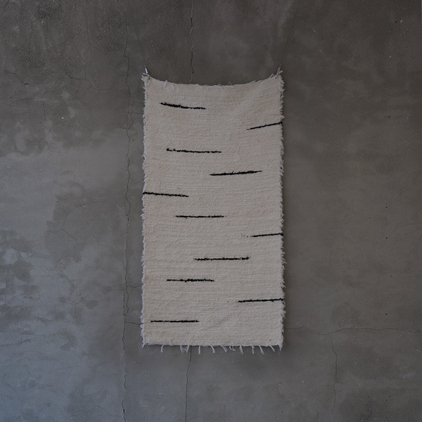 Natural Cotton Rug (Lines) / 포르투갈 내추럴 코튼 러그