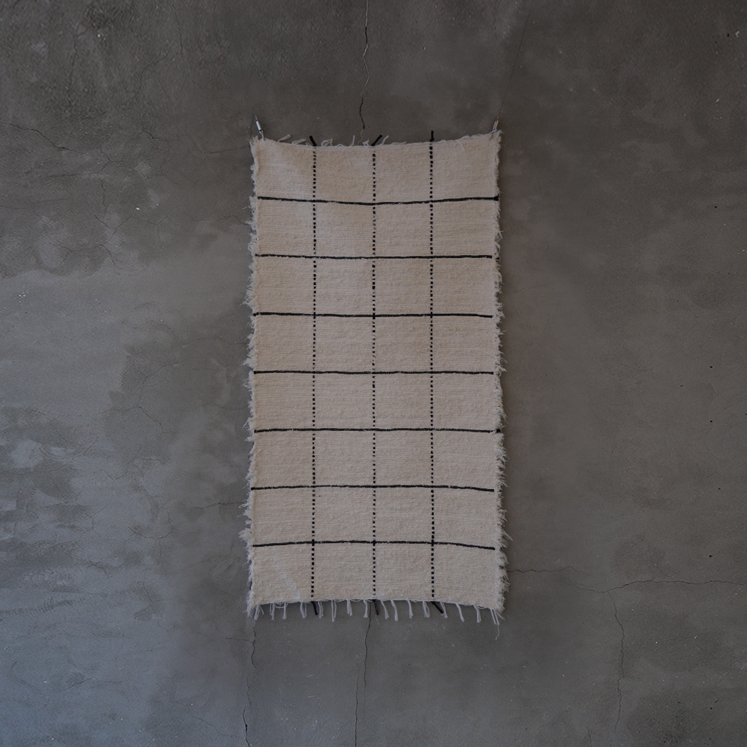 에피카 아카이브 Natural Cotton Rug (Check) / 포르투갈 내추럴 코튼 러그