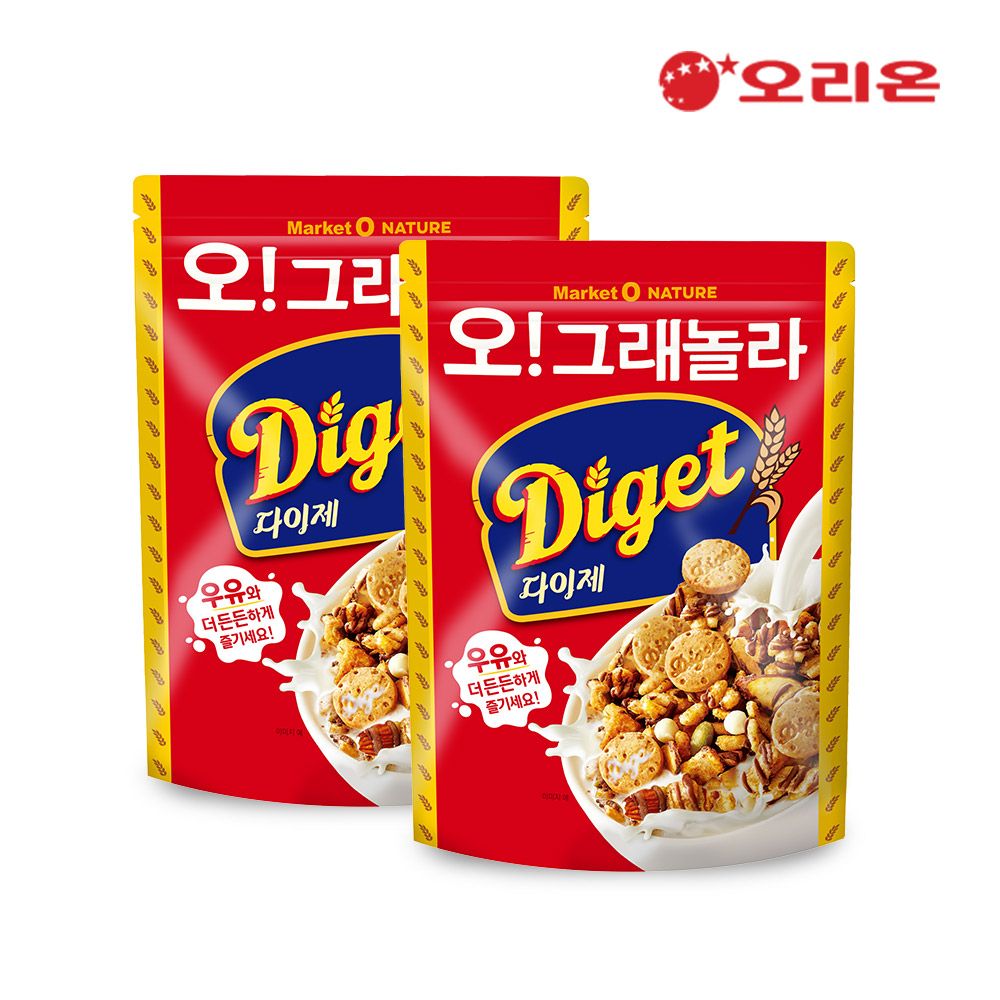 오리온 마켓오 오그래놀라 다이제(300g) x 2개