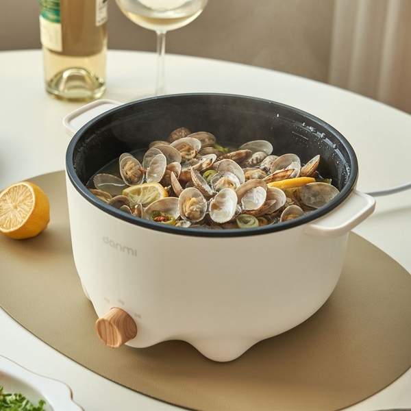 대용량 멀티쿠커 찜기 샤브샤브 전기냄비 전골냄비 3L MEK01