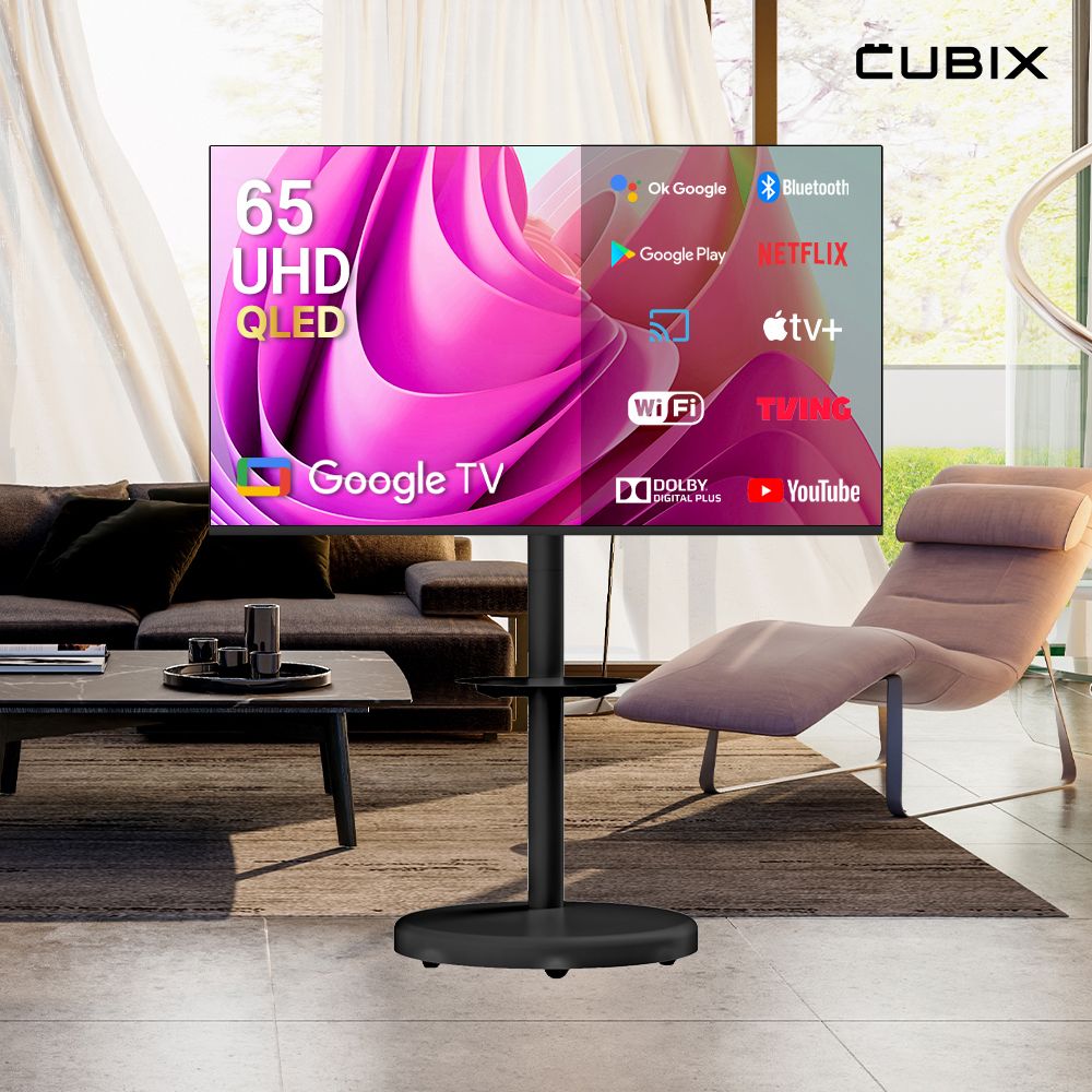 무빙큐빅스 블랙에디션 구글스마트 65인치(165cm) 4K UHD QLED TV 삼탠바이미 가격 추이 큐빅스전자 무빙큐빅스 블랙에디션 구글스마트 65인치(165cm) 4K UHD QLED TV 삼탠바이미 - 최저가 686,340원