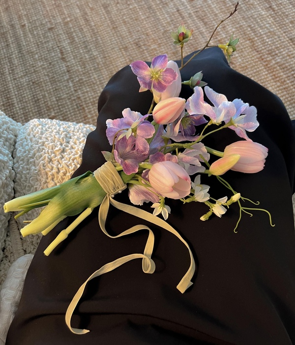 웨딩부케 l 빈티지 튤립 조화부케 셀프웨딩촬영 'Pink & Purple Bouquet'