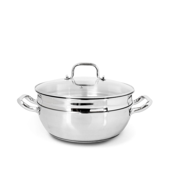 올스텐 인덕션 2단 찜냄비 24cm 찜기 찜솥 스텐냄비