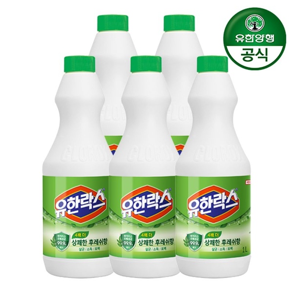 유한락스 후레쉬 1L 5개