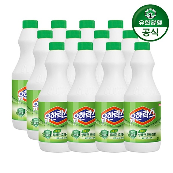 유한락스 후레쉬 1L 12개
