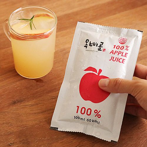 신선공방 사과가 통째로 들어간 국내산100% 옥삐골 사과즙 100ml*30포