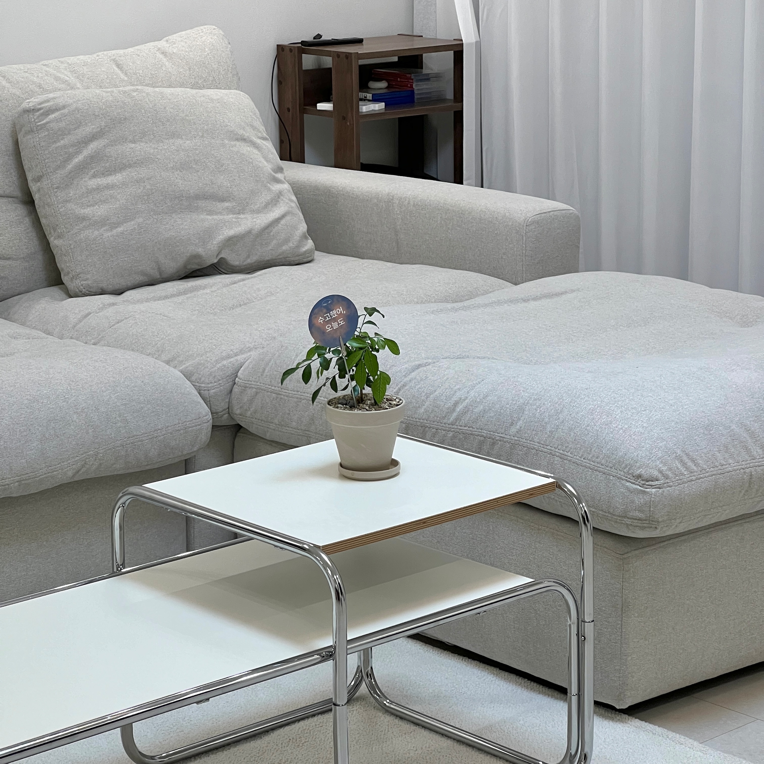 Point Canoe Chrome Mid-Century Coffee Table user photo