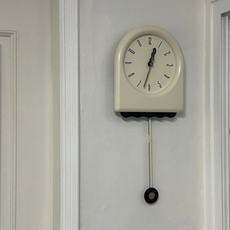 On My Mood Cream Pendulum Wall Clock user photo