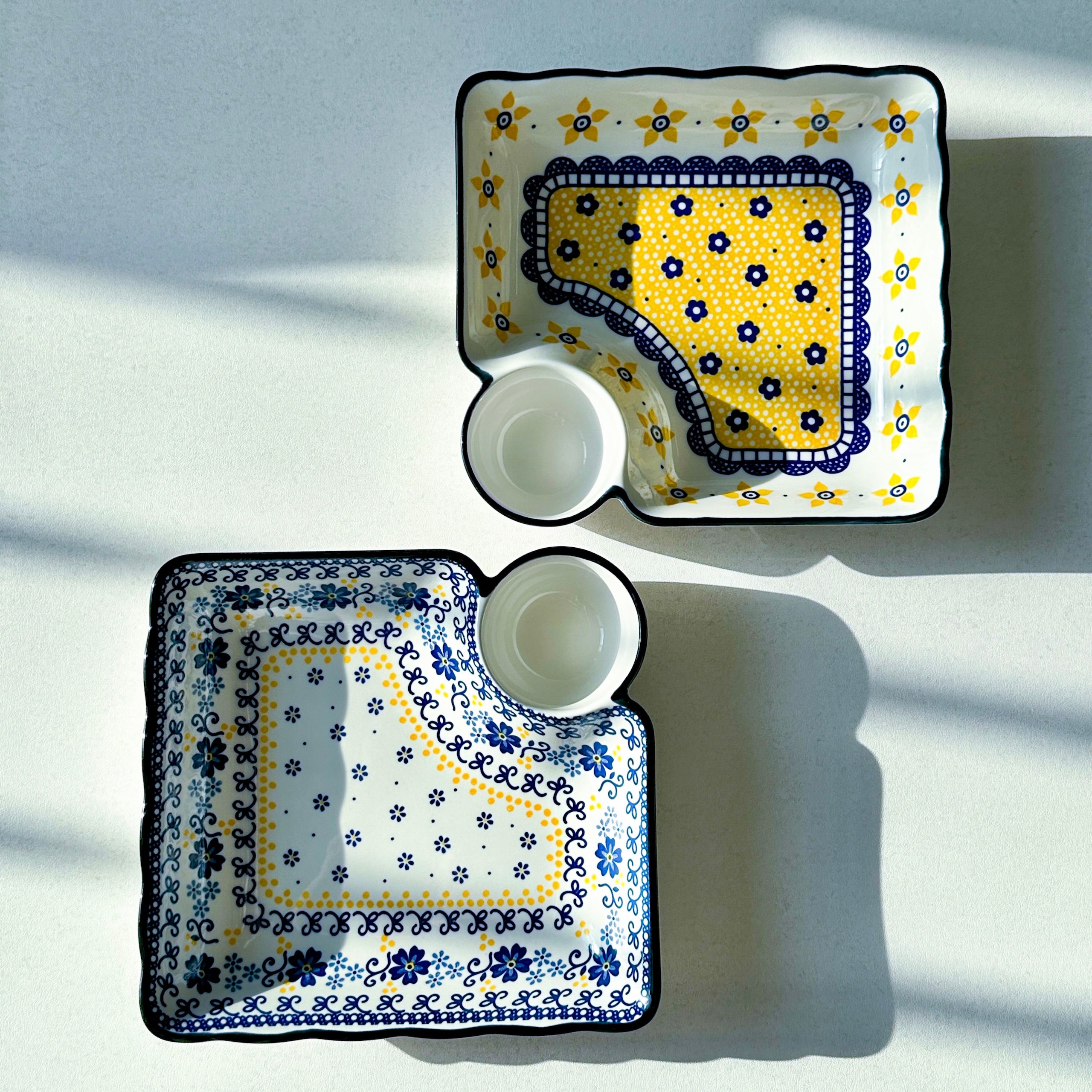 Floral Square Serving Plate Set with Sauce Dish (2-Piece) user photo