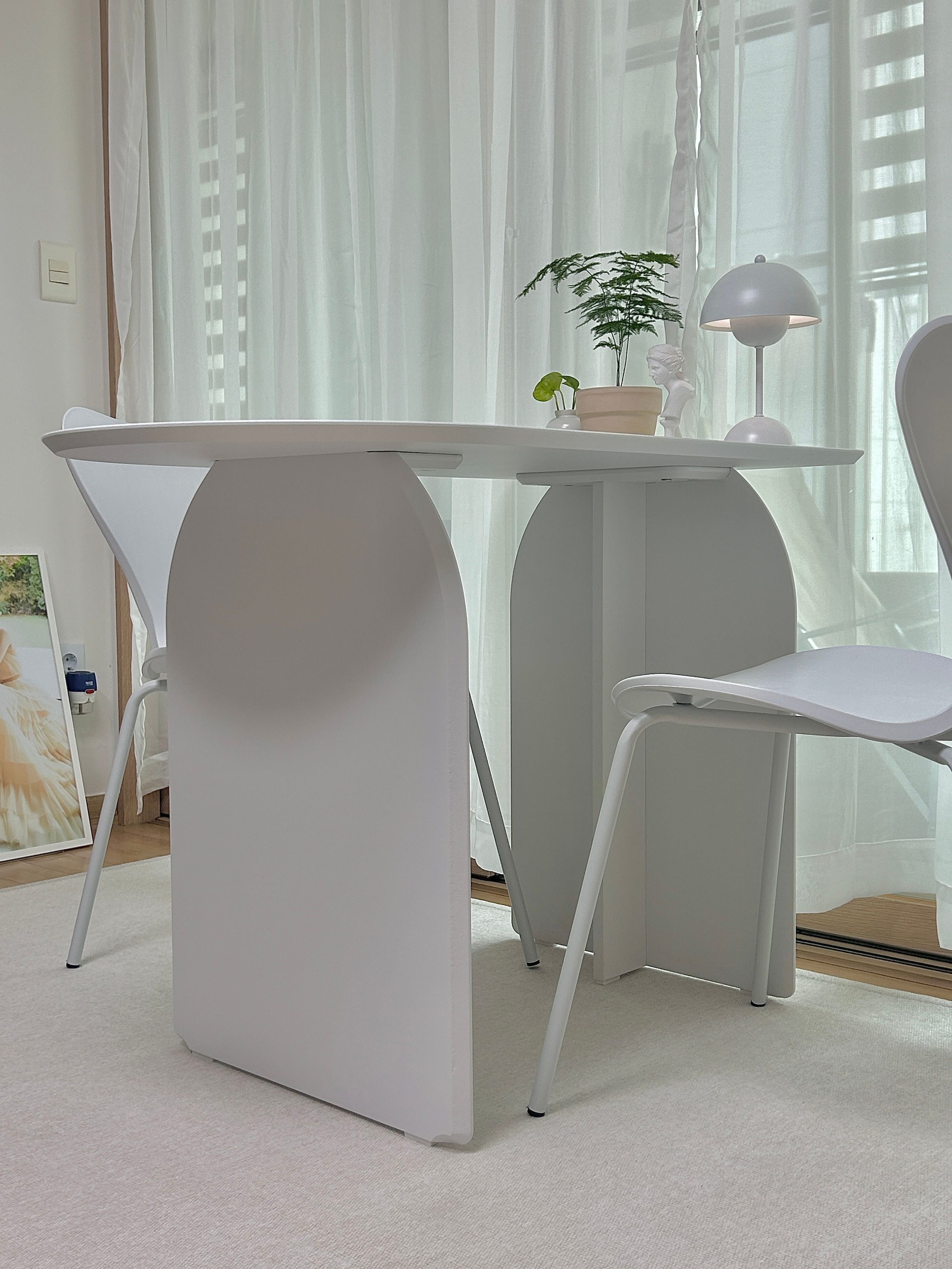 ARC 半楕円形 ハーフ ダイニングテーブル 100cm 韓国 Ohouse