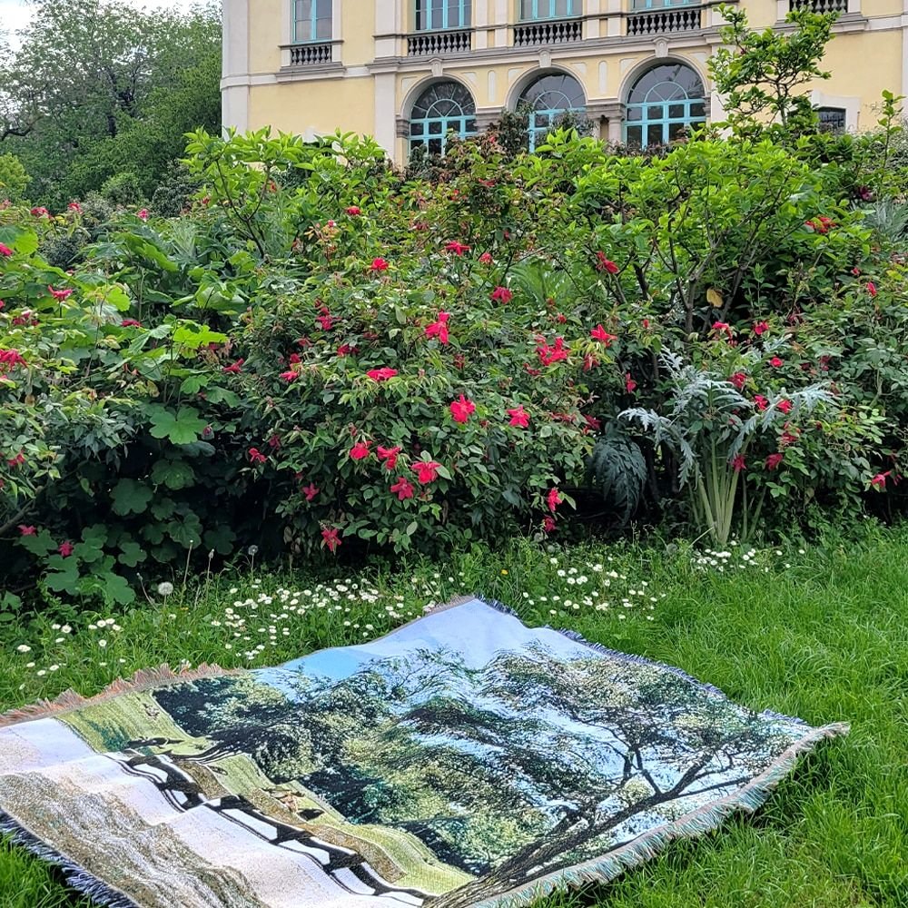 CECILE CEDRIC JACQUARD ブランケット PARK 130x180cm グリーン サイズ