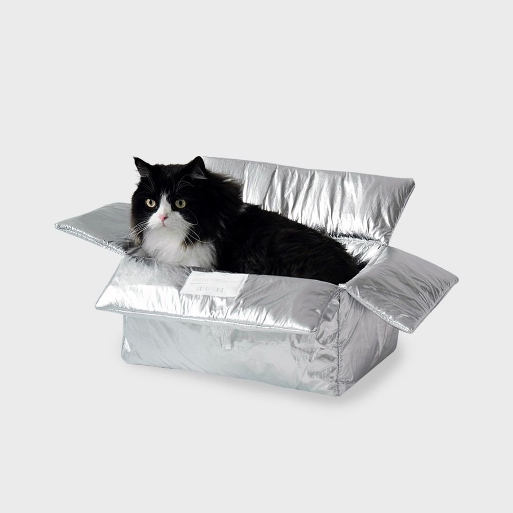 ぱっきんキャットハウス 46month cat box［2色］ シルバー ホワイト| Ohouse(オーハウス)