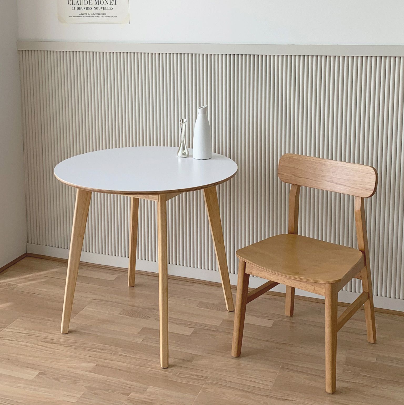 韓国　楕円テーブル　Ohouse HALF MOON 半楕円形 テーブル 80cm［2色］| Ohouse(オーハウス