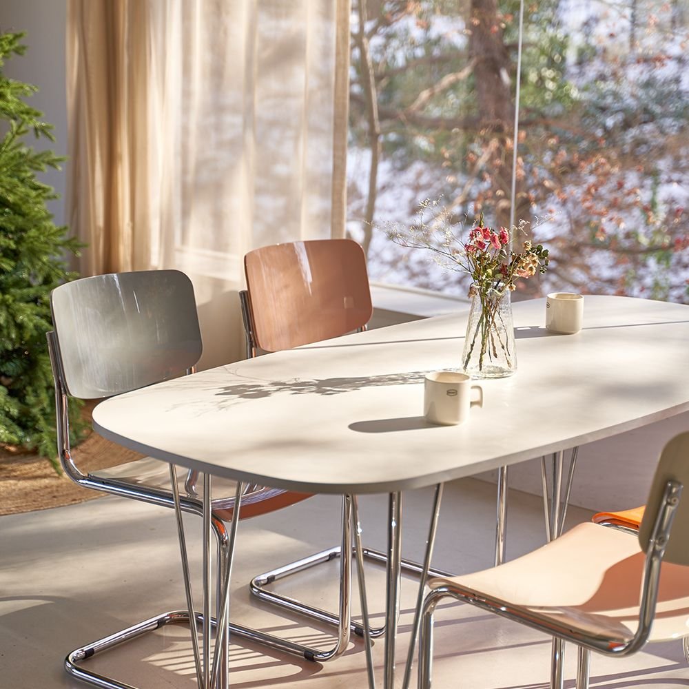 Gagu and house Latte カンティレバーチェア［4色］ シルバー ホワイト