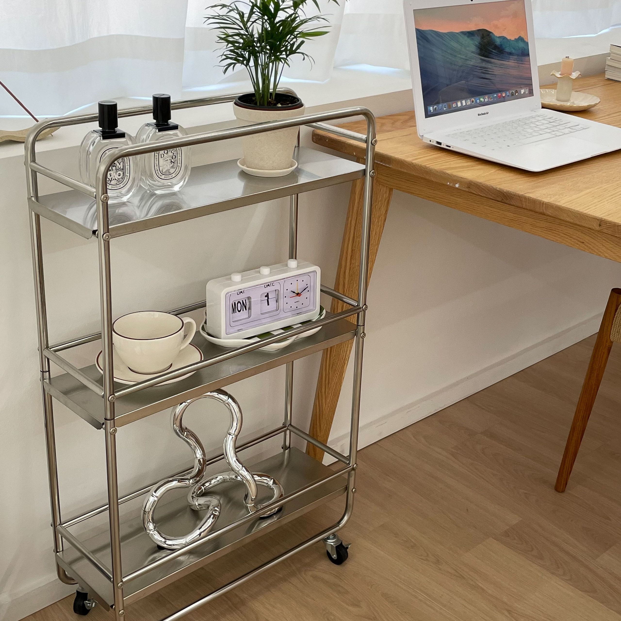 ladamino Stainless steel スリム キャスター付きワゴン［4サイズ