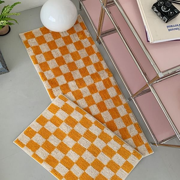 Checkerboard タフティング ラグ［3色・3種］| Ohouse(オー