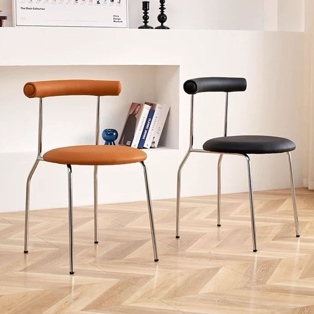 home.b ミッドセンチュリー ラウンド ダイニングチェア［5色