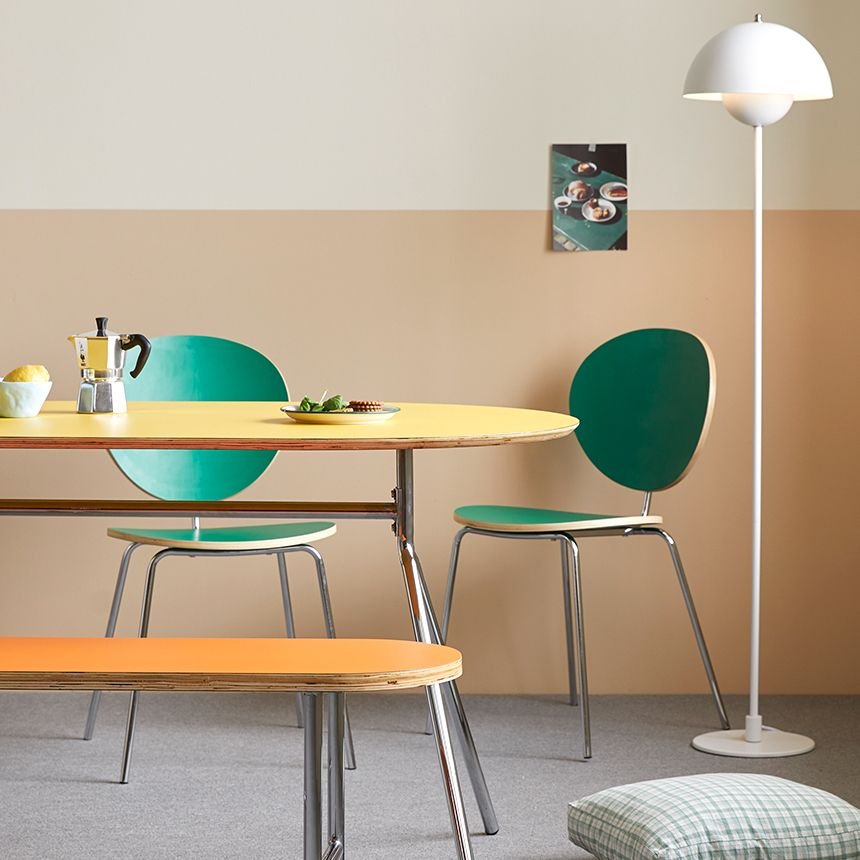 16piece MID-CENTURY ダイニングテーブル 楕円形 140cm［6色］ グレー