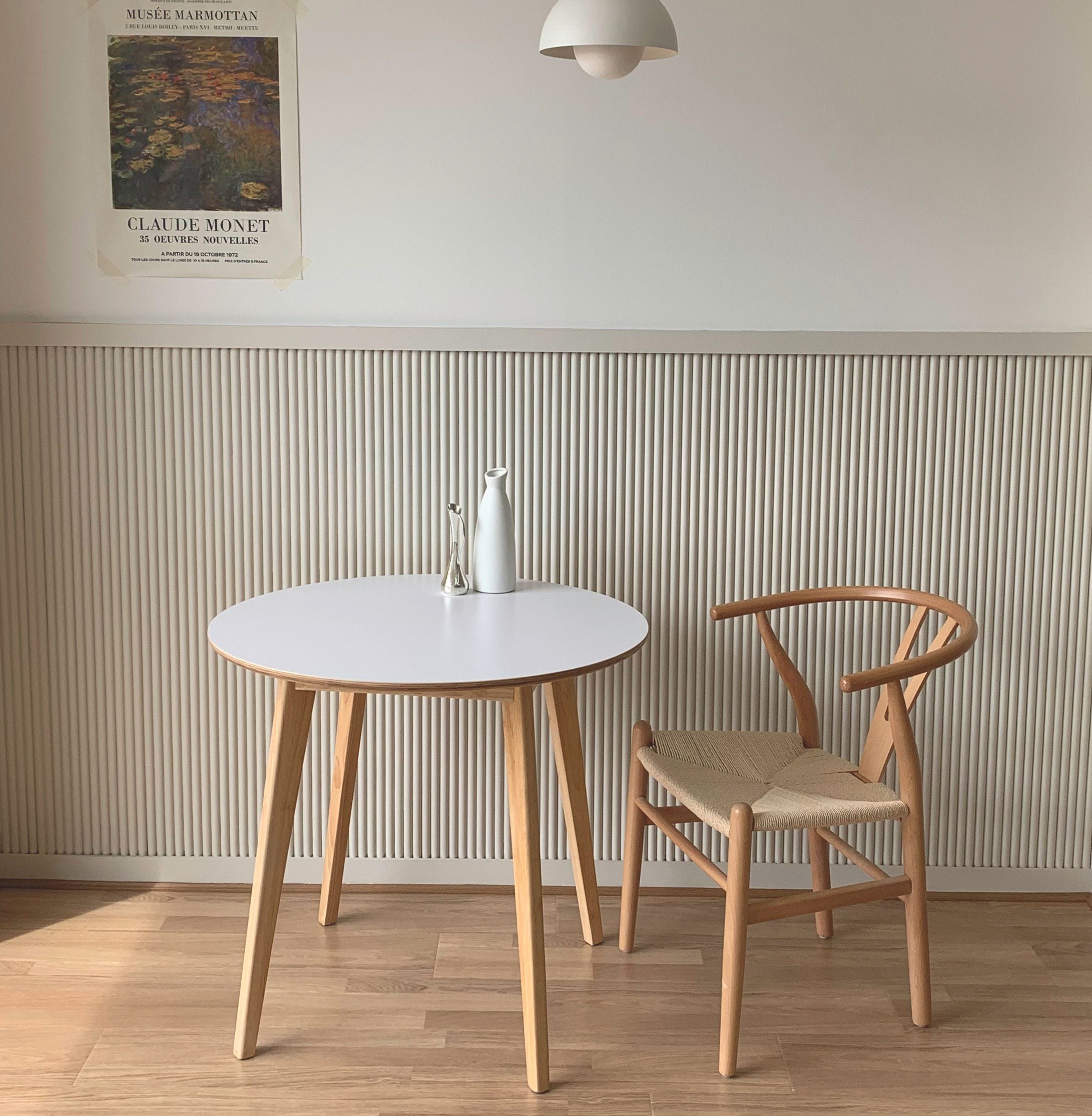 韓国　楕円テーブル　Ohouse HALF MOON 半楕円形 テーブル 80cm［2色］| Ohouse(オーハウス