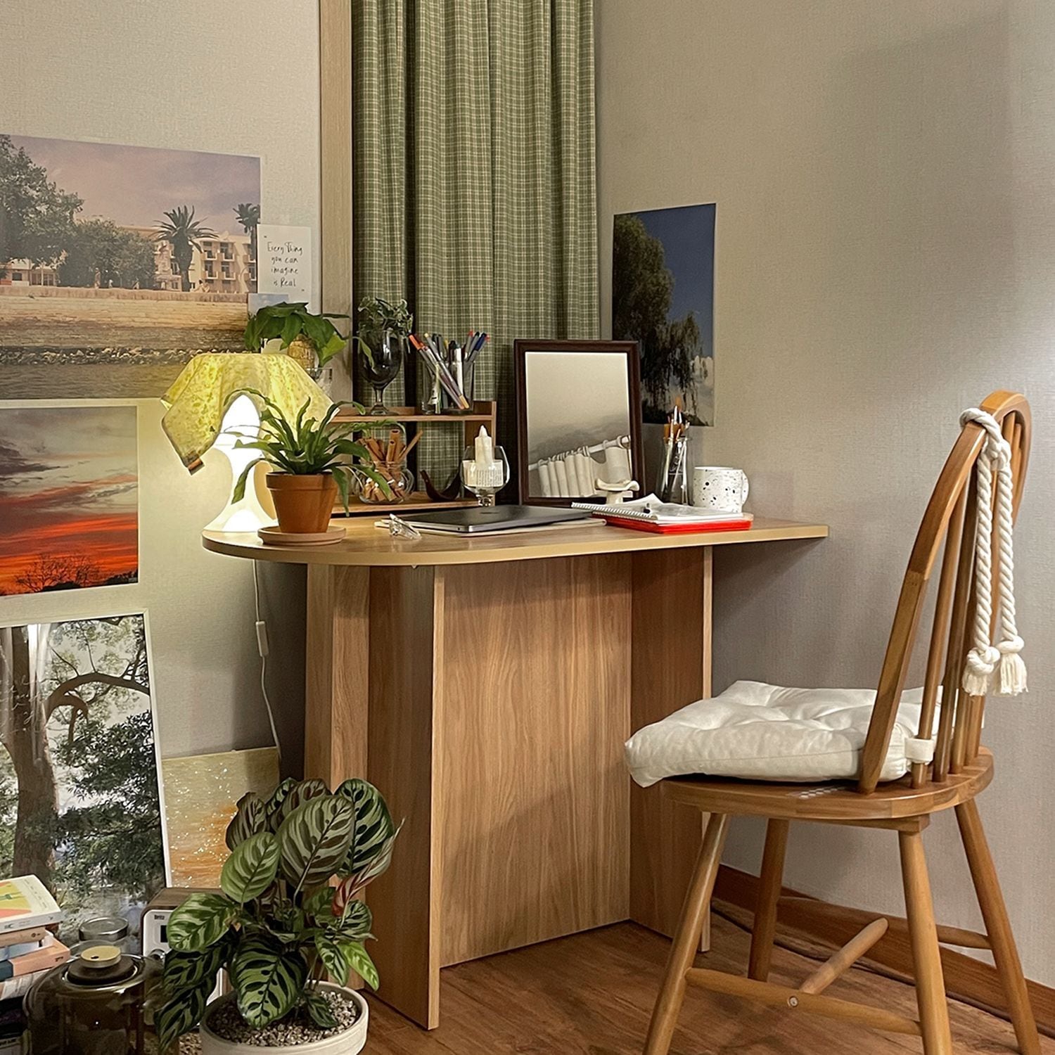 woodray ホームカフェ 半楕円 ダイニングテーブル 80cm［2色