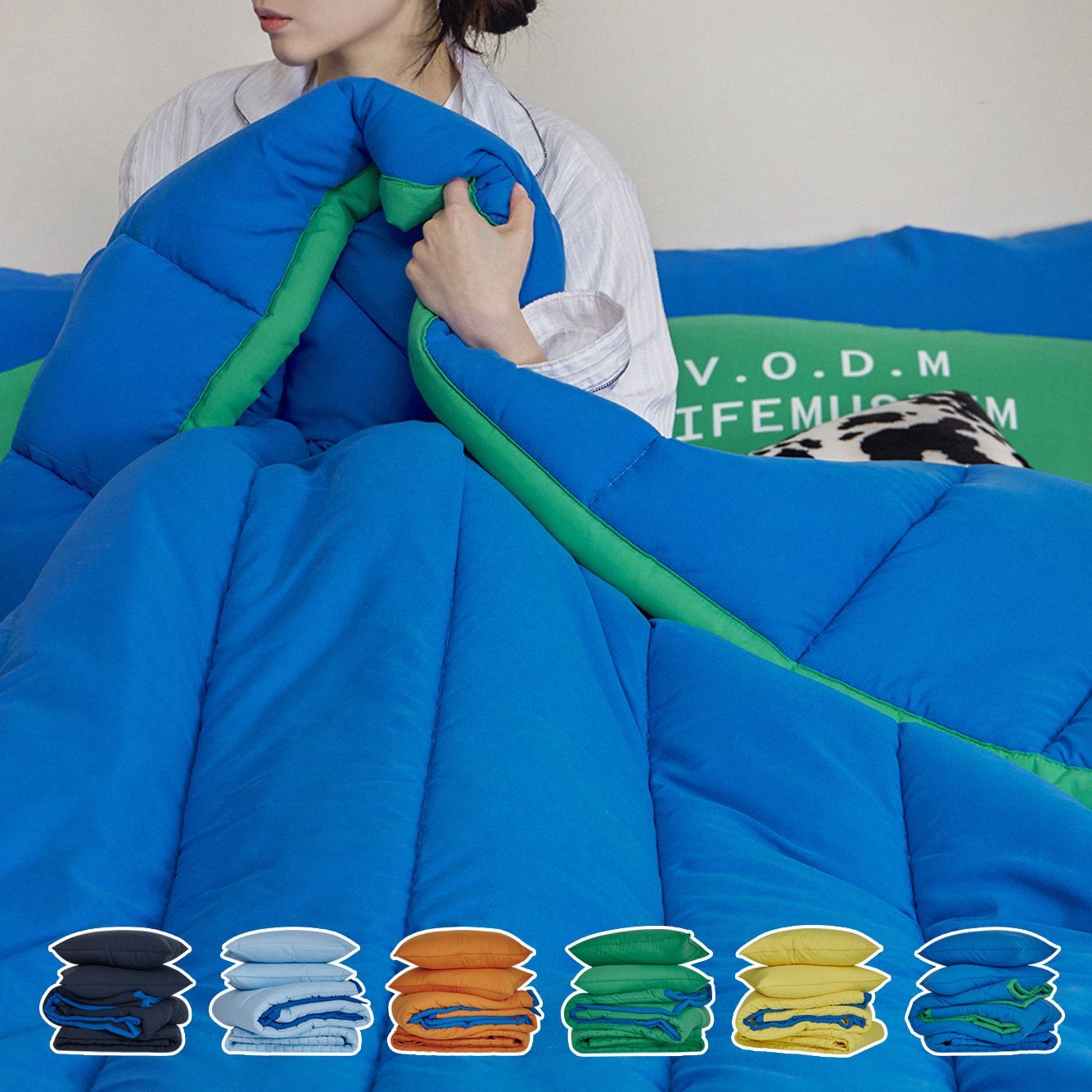 VODM The Palette カバーのいらない布団セット［6色・2サイズ