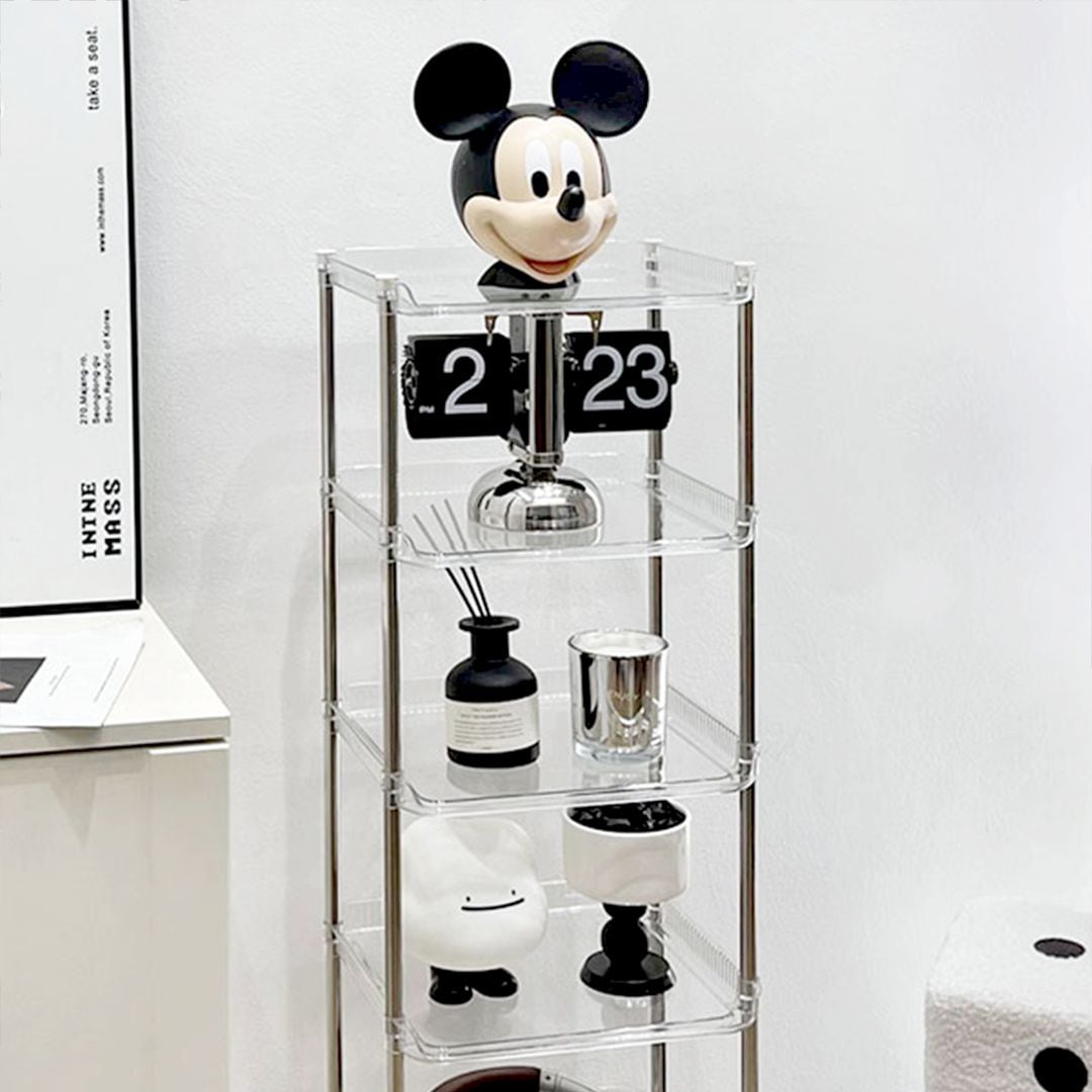 DEMIMOOD 6段 Claire モジュール スチール ラック 透明| Ohouse(オー