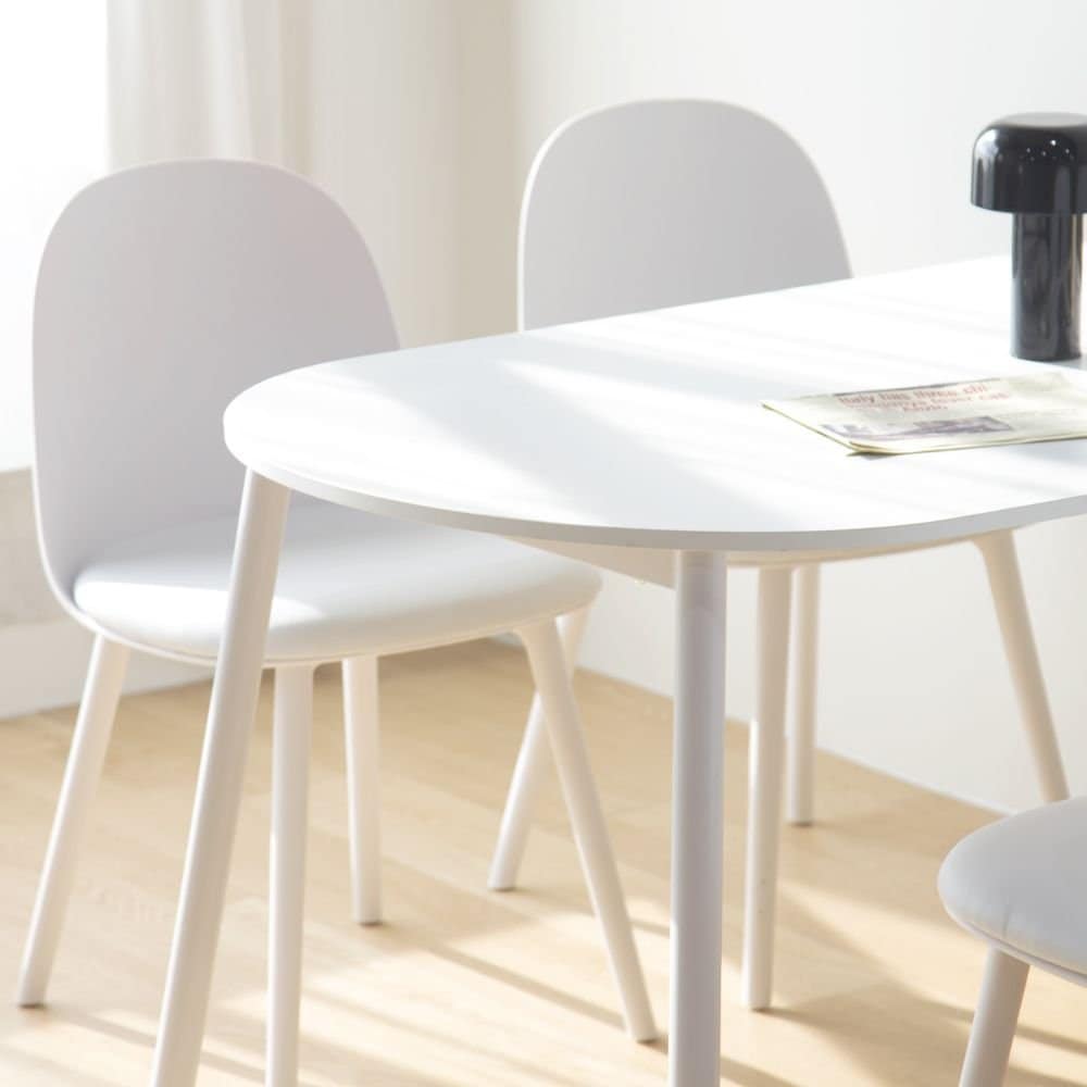 【韓国家具】 半楕円 ダイニングテーブル ホワイト 韓国家具】 半楕円 ダイニングテーブル ホワイト 韓国家具】 半