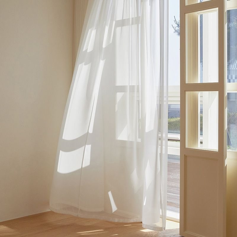 maatila Hotel Room ホワイト シフォン カーテン［2種・5サイズ