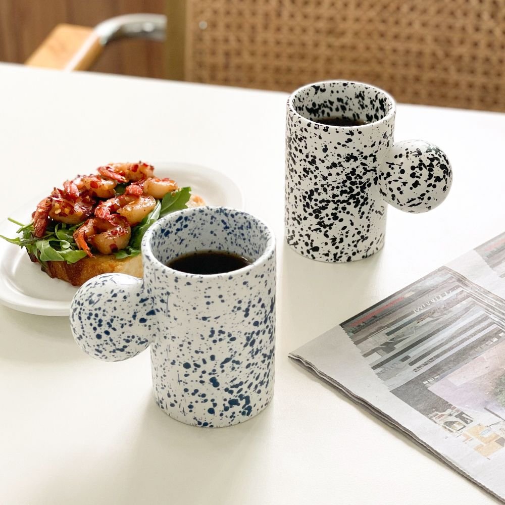 One Kitchen ボールハンドルマグカップ［4色］ ネイビー ピンク ブルー