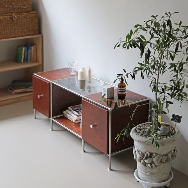 The Frigg 3列 モジュール テレビ台 310＆480＆310 引き出し2個付き